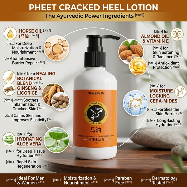 Foot Cream for Cracked and Dry Skin, Heel, Finger Healing Balm 200 ml